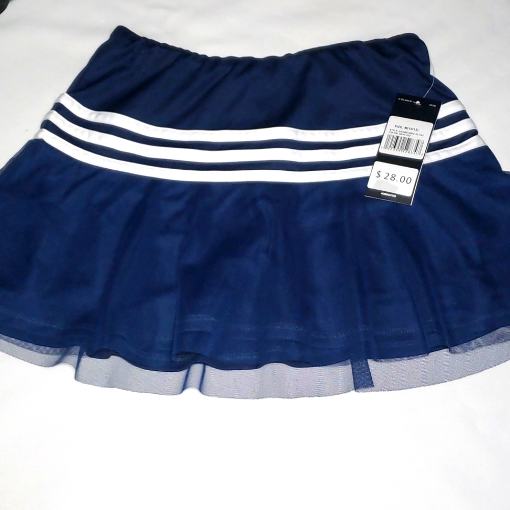 Navy Adidas Girls skort